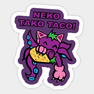 Neko Tako Taco! (English) Sticker